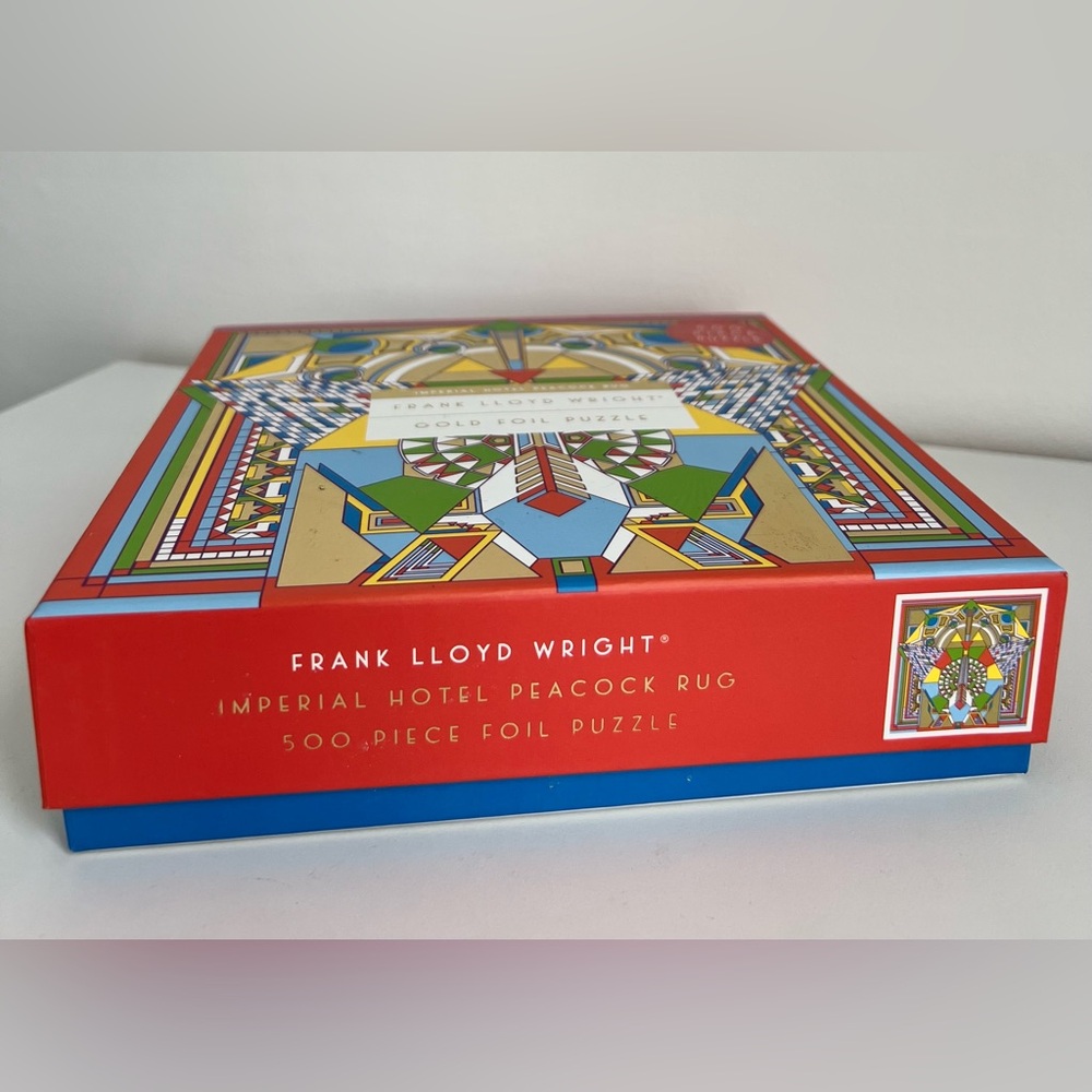 Galison 500-pc Jigsaw Puzzle Gold Foil Frank Lloyd Wright BRAND NEW/SEALED - Picture 4 of 8